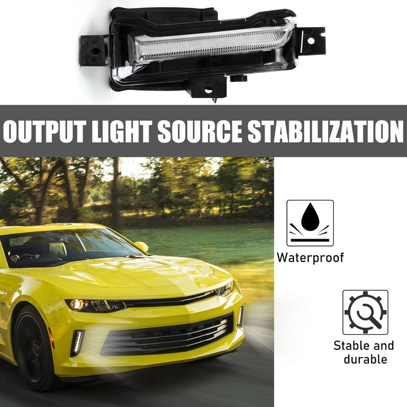 Gear Up Fog Light for Chevy Camaro LT 2016 for Camaro LS RS LT ZL1 2017 2018 for Camaro ZL1 2019-2022 Daytime Running Lights - Image 2
